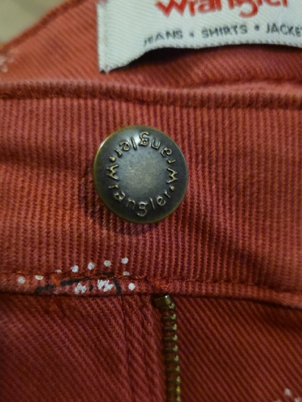 Wrangler Rust-Red High Rise Bold Boot Cut - Picture 7 of 12